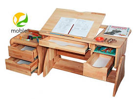 Дитячий письмовий стіл Mobler lux 90 см із тумбою