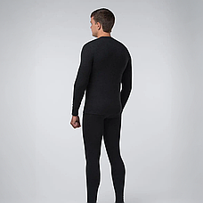 Чоловіча термо білизна для зими чорна BioActive, Розмір S + Подарунок Термоноски / Термо кофта + термо штани для чоловіків, фото 2