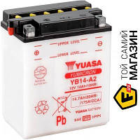 Автомобильный аккумулятор Yuasa МОТО Yuasa 12V 14,7Ah YuMicron Battery (сухозаряжений) (YB14-A2)