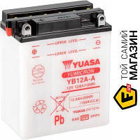 Автомобильный аккумулятор Yuasa МОТО Yuasa 12V 12,6Ah YuMicron Battery (сухозаряжений) (YB12A-A)