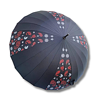 Жіноча напівавтоматична парасолька Trust на 24 спиці з великим куполом на 120 см і системою антивітер