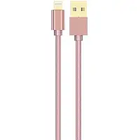 Дата-кабель LDNio LS24 1m USB (тато) - Lightning (тато) Rose Gold