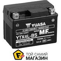 Автомобильный аккумулятор Yuasa МОТО Yuasa 12V 3Ah MF VRLA Battery AGM (сухозаряжений) (YTX4L-BS)