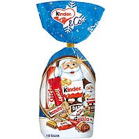 Шоколадный новогодний набор Санта-Клаус Kinder Dark & Mild (10шт) 199г Италия