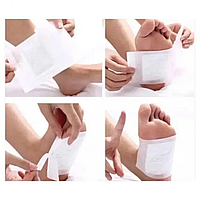 Пластырь медицинский детоксикационный для ног Kinoki 10 шт Cleansing Detox Foot Pads Патчи для стоп