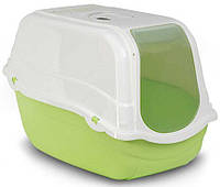 Пластиковый туалет-бокс Ромео Bergamo Romeo Green 57*39*41 см с фильтром, для кошек, цвет зеленый