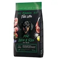 Fitmin dog For Life Lamb & Rice Mini 12кг / гипоаллергенный комплексный корм для взрослых собак (ягненок с