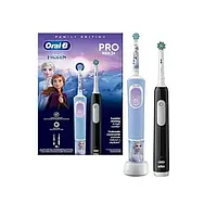 Электрическая зубная щетка Braun Oral-B D103 Frozen + Pro 1 D305 Family Edition