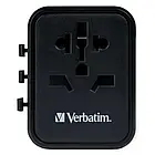 Мережевий перехідник Verbatim UTA-01 (2xUSB) Black (49543), фото 2