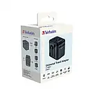 Мережевий перехідник Verbatim UTA-02 PD20W Black (USB-A /USB-C) (49544), фото 4