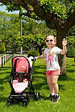 Іграшкова коляска для ляльки класична CARRELLO MAGIA 9636 PINK Коляска для ляльки, фото 4