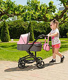 Іграшкова коляска для ляльки класична CARRELLO MAGIA 9636 PINK Коляска для ляльки, фото 5