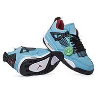 Кроссовки мужские Nike Air Jordan 4 Retro Travis Scott Cactus Jack кроссовки jordan 4 кросівки джордан 4 ретро