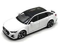 Машина TK Union Group Audi A6 металлопластик 1:32 звук свет инерция Белая (ТК-10206)