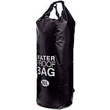 Гермомішок водонепроникний Waterproof Bag 30 л чорний, фото 2