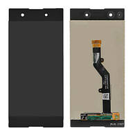 Дисплей Sony G3412 Xperia XA1 Plus Dual/G3416/G3421/G3423/G3426 в сборе с сенсором black (оригинал переклей)