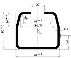 Напрямна Шина 6 м SGU від Alutech