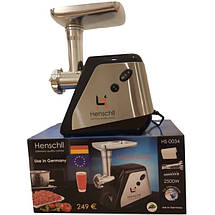 Електром'ясорубка 2500 Вт із соковижималкою Henschll HS-0034, фото 4