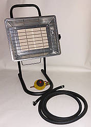 Газовий пальник-нагрівач інфрачервоного випромінювання Nurgaz NG-310P з редуктором і шлангом