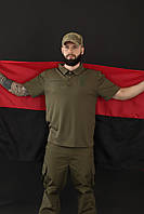 Прапор УПА червоно-чорний з нейлону розміром 90*60 з кишенею під тримач