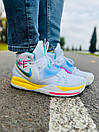 Кросівки чоловічі білі Nike Kyrie 6 White Blue Yellow (10622), фото 3