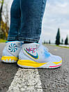 Кросівки чоловічі білі Nike Kyrie 6 White Blue Yellow (10622), фото 8
