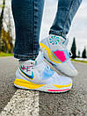 Кросівки чоловічі білі Nike Kyrie 6 White Blue Yellow (10622), фото 7