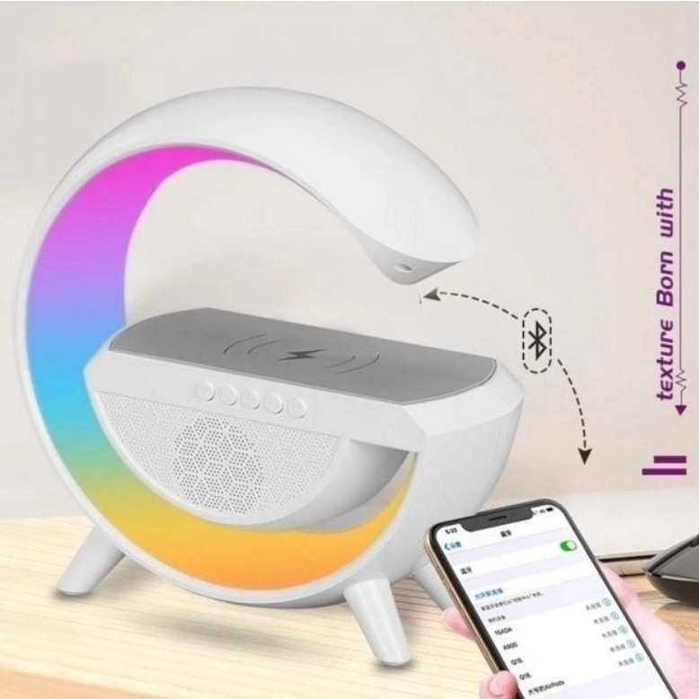 Нічник з бездротовою зарядкою та Bluetooth колонкою BT 2301, фото 1