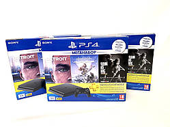 Ігрова приставка Sony Playstation 4 Slim 1Tb +  Detroit/Horizon/Одні з нас (PS4 slim)