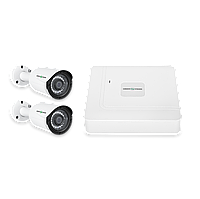 Комплект відеоспостереження вуличний на 2 циліндричні камери GV-K-W62/02 2MP (Lite)
