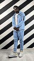 Спортивный костюм Найк Теч Флис голубой | Костюмы бренд Nike Tech Fleece