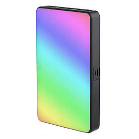 Накамерна світлодіодна лампа RIAS W140 RGB з акумулятором (3_03968)