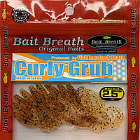 Приманка Bait Breath Curly Grub 2.5" (12шт) Ur22 Orange Pumpkin/Seed