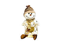 Новогодний мешок для подарков Snowman 12*22см R30923 ТМ STENSON FG