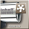 Потужний обігрівач газовий Einhell HGG 300 Niro : з АКБ 18V 2.5Ah, 30 кВт, тиск 1.5 бар, витрата повітря 1000 м3 / г (2330910), фото 5