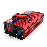 Інвертор напруги NV-3000(1600 Вт)+LCD, 12/220V, aproximated, 1 універсальна розетка, клеми, Box, фото 2