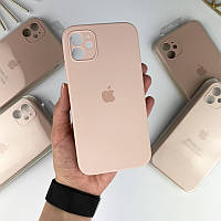 Чехол на Айфон 11 с квадратными бортами. Case for iPhone 11 Pink Sand / Розовый (19)