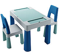 Комплект дитячих меблів Tega Baby Teggi Multifun синій/сірий