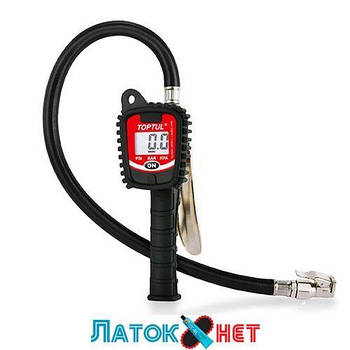 Пicтoлeт для пoдкaчки кoлec цифpoвoй пpoфeccionaльний 0-13,8 aтм JEBL200A Toptul