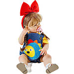 Силіконова Колекційна Лялька Реборн Reborn Дівчинка Юлічка Повністю Анатомічна ( Вінілова Лялька ) Висота 55 см, фото 2