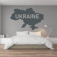 Трафарет для покраски Карта Украины, одноразовый из самоклеящейся пленки 95 х 143 см