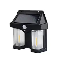 Фонарь на солнечной батарее с датчиком движения Solar Wall Lamp COBA CB-228 MAS