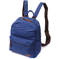 Текстильний зручний рюкзак унісекс Vintage синій | чоловічий міський рюкзак