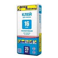 КЛЕЙ-16 Клейова суміш теплостійка для камінів і печей (25 кг)(48 шт.п)