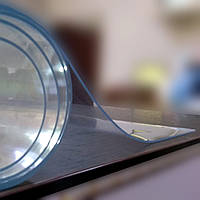 Силиконовое мягкое стекло прозрачная защитная скатерть для стола и мебели толщина 1 мм 90 х 120 см