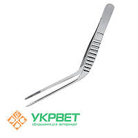 Пінцет вушний, горизонтально — вигнутий (10,5 см)