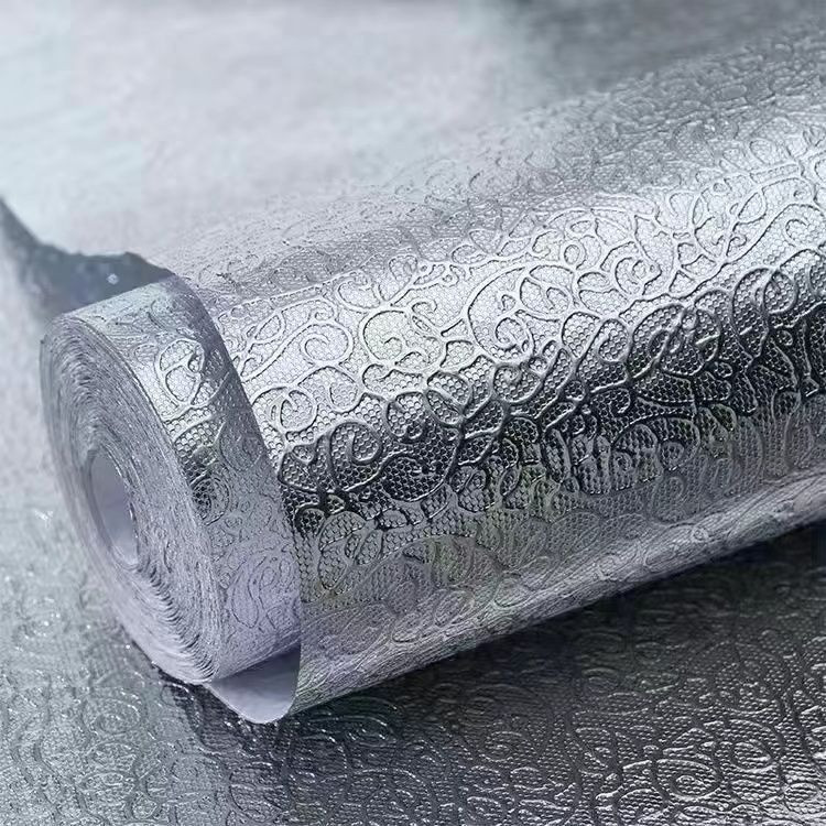 Самоклейні шпалери з алюмінієвої фольги, 60*100 см, фото 1