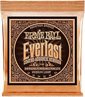 Струны для акустической гитары 6 шт Ernie Ball 2546 Everlast Medium Phosphor Bronze Acoustic EJ, код: 2656536