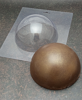 Форма пластиковая для шоколада "Полусфера" d-15 см для торта "Бомба"