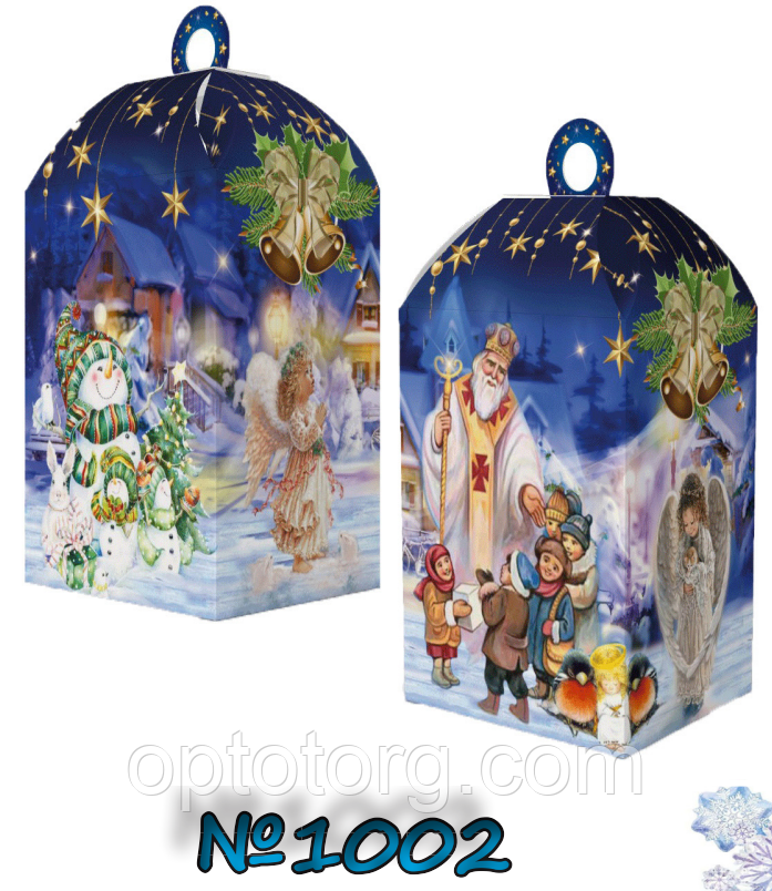 Упаковка для цукерок Новий рік 1 кг, фото 1